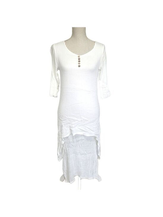 dayou Dresses & Skirts - Dayou coastal linen white layered dress, small